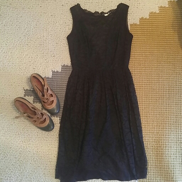 Vintage Dresses & Skirts - Vintage Black Lace Dress